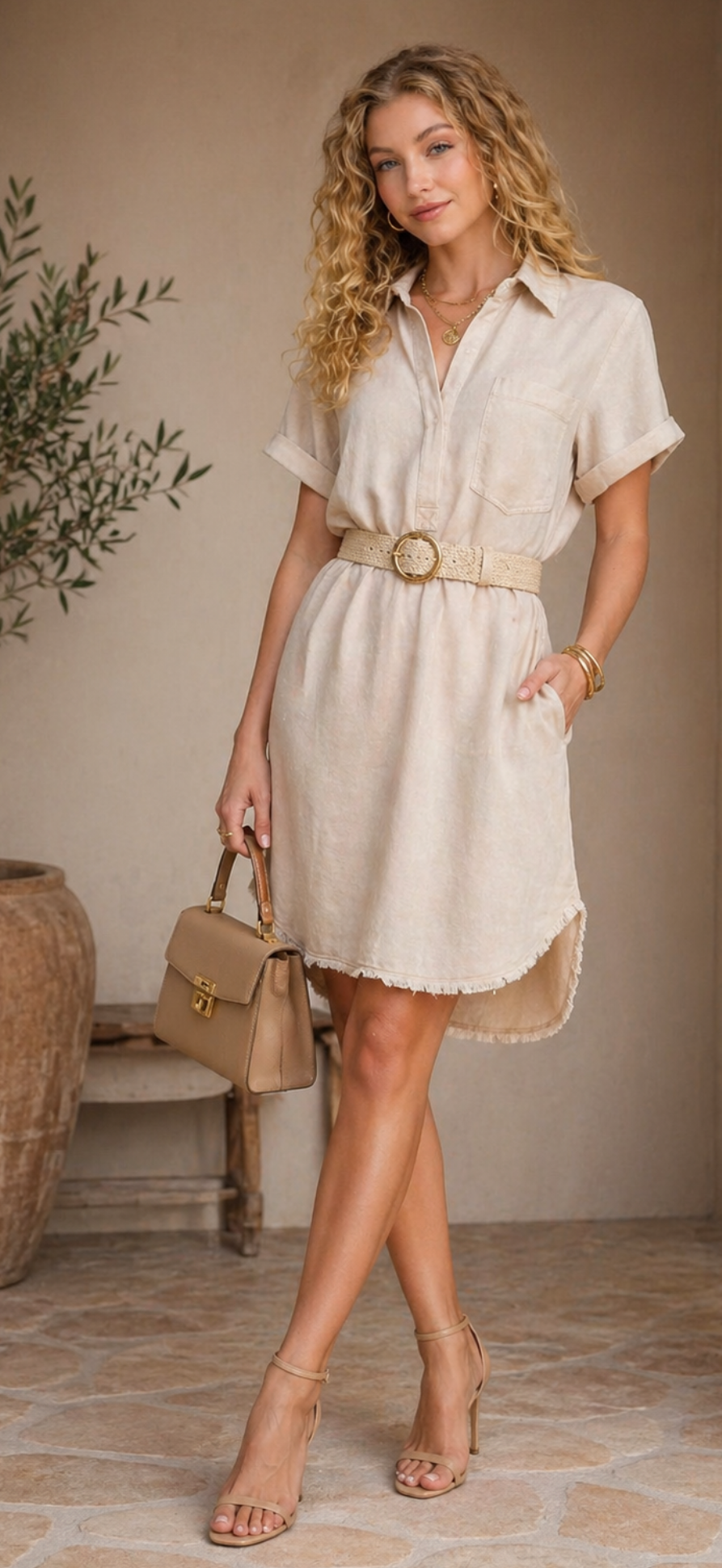 Sahara Breeze Shirt Dress